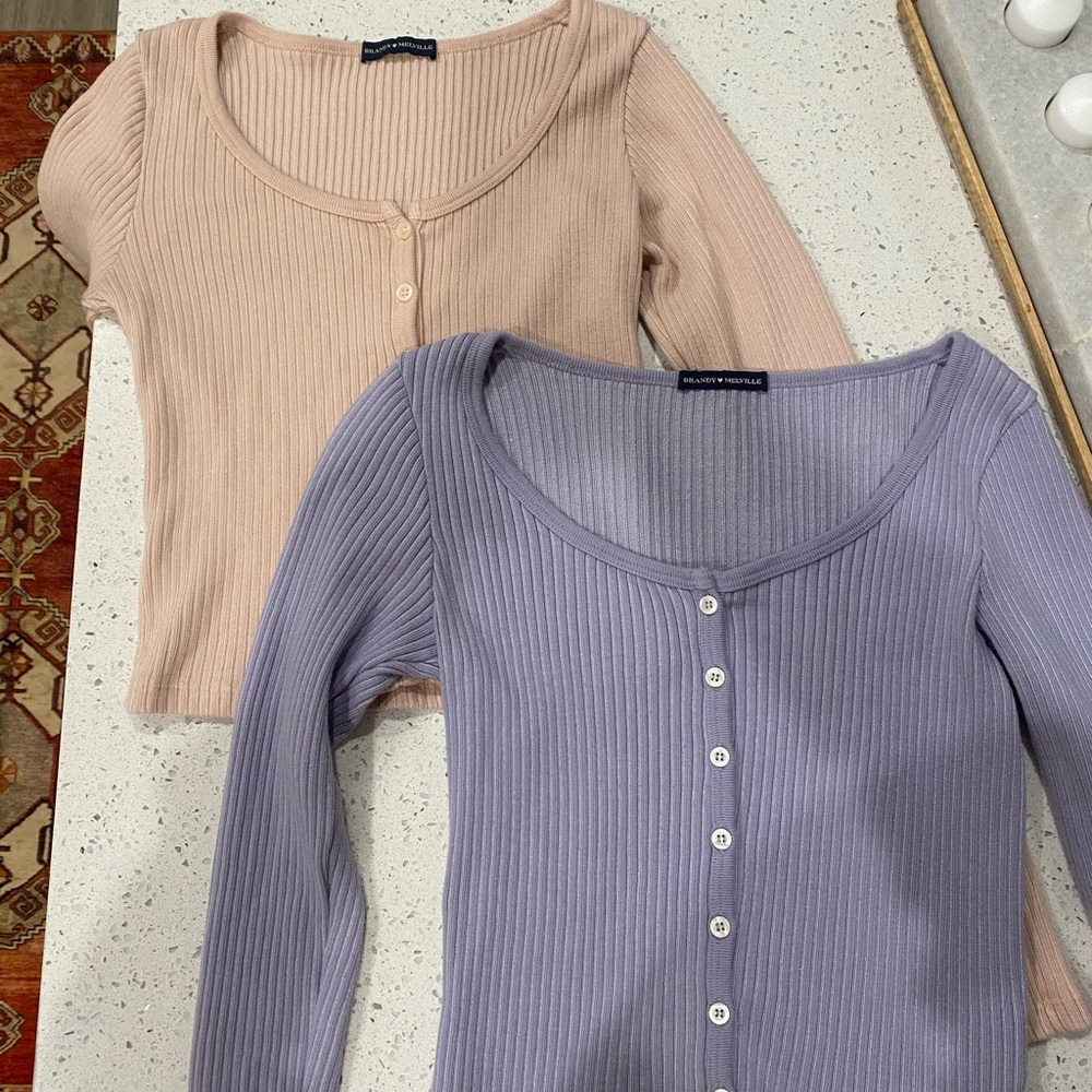 NWOT Bundle of 2 Brandy Melville Ribbed Sweaters
